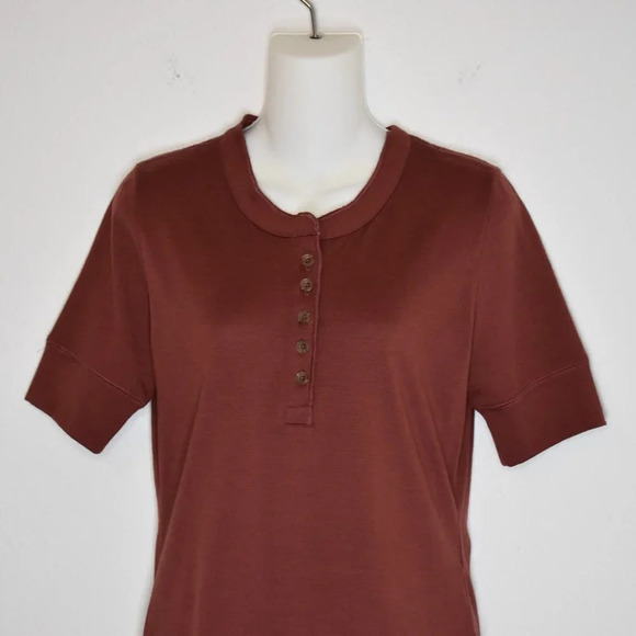 Woolrich Thermal Top Henley Sz M Baselayer Basics Neutral Minimalist - Picture 2 of 16